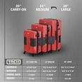 TACH V3 Connectable Hardside Spinner Suitcase Luggage Bags, 3 Piece Set