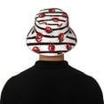 thumbnail image 5 of Sikiie Ladybugs on Black and White Striped1 Reflective Double-Sided Bucket Hat, Sun Hat, for Gardening, Beaching, Camping, Hiking, Fishing, 5 of 6