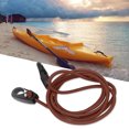 thumbnail image 4 of Correa para remo de kayak de color marrón de 189 cm con varilla de seguridad elástica y mosquetón para remar con seguridad, 4 of 8