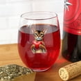 thumbnail image 4 of Happy Valentine's Day Abyssinian Brings Love Heart 15oz Stemless Wine Glass Mug Cat Lover Kitten Owner Gifts Wine Glasses Cup - 02028, 4 of 5