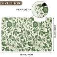 thumbnail image 3 of FORMRS A4 Clipboard Folder with Pen Holder Horizontal Foldable School Office Binder, Green Floral, 3 of 9