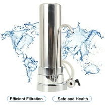 NICCOO New Countertop Water Filter System, 304 Stainless Steel 0.5 Micron Reduces Lead