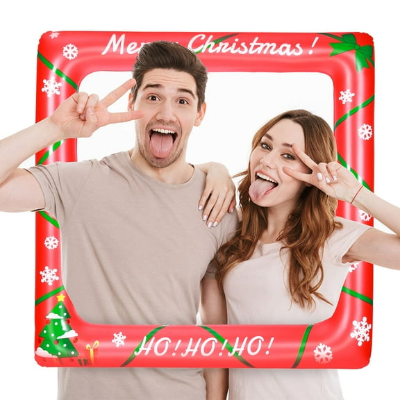 FRCOLOR  Inflatable Photo Frame Booth Props Photobooth Fun Party
