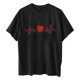 thumbnail image 1 of Hombres y mujeres Parejas Mangas caídas Estampado de San Valentín Blusa suelta de manga corta Pompotops  oipoqjl3446, 1 of 7