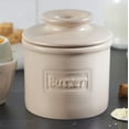 thumbnail image 6 of Butter Bell® Crock – Café Matte Beige Ceramic Butter Holder with Lid, Keeper for Spreadable Butter, 6 of 10