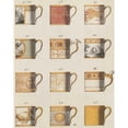thumbnail image 3 of PI Studio 12x14 Black Modern Framed Museum Art Print Titled - Teacups I, 3 of 5