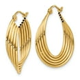 thumbnail image 2 of Boucles d'Oreilles Créoles Rondes en Or Jaune 14 K, 2 of 8