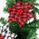 thumbnail image 5 of Cateissary Navidad tela de flores artificiales Festival de vacaciones de árbol de Navidad decoración colgante Año Nuevo adorno de Kits de decoración para fiestas Rojo, 5 of 6