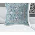 thumbnail image 2 of HomeRoots 482058 5 x 28 x 28 in. Muted White Blown Seam Floral Indoor & Outdoor Throw Pillow, 2 of 5