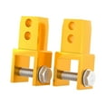 thumbnail image 2 of Almencla 2 Pieces Heightening Device Pad Height Extension Absorber with Screws Universal Replace Parts Motor Rear Shock Riser Absorber Yellow, 2 of 8