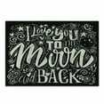 thumbnail image 1 of Saying Cutting Board, I Love You to the Moon and Back Lettering Ornaments Illustration, Decorative Tempered Glass Cutting and Serving Board, in 3 Sizes, by Ambesonne, 1 of 2
