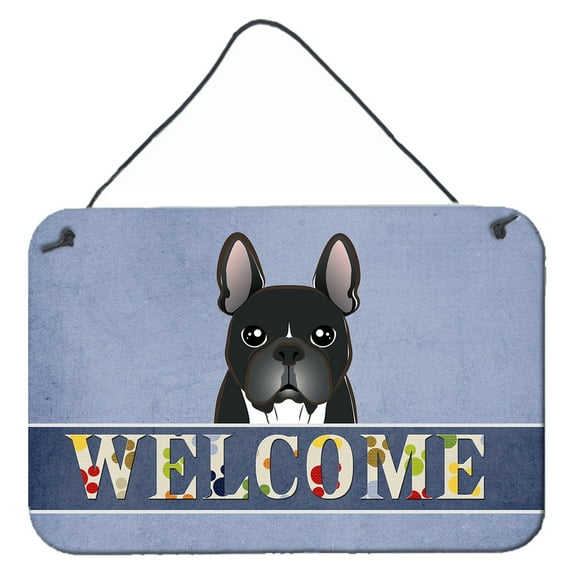 Carolines Treasures BB1413DS812 French Bulldog Welcome Wall and Door Hanging Prints