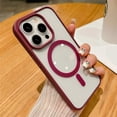 thumbnail image 3 of Candy Color Bumper Transparent For Magsafe Magnetic Case For iPhone 14 11 12 13 15 Pro Max Mini X XS XR 8 7 Plus SE Clear Cover, 3 of 5