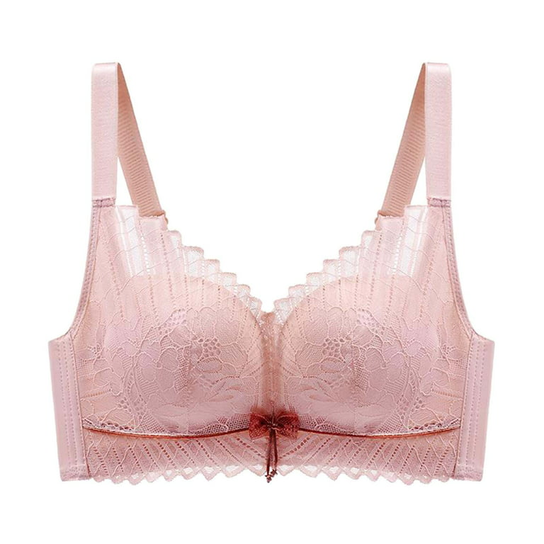 Lace Adjusted Lingerie Women's Thickened Bra with Small Breast and Large  Side Breast Bra (A, S) at  Women's Clothing store