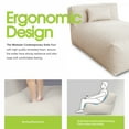 thumbnail image 4 of Evita Ensemble de Conversation Sectionnel de Mobilier d'Extérieur Fauteuil Poire Chaise Longue (Beige Pâle), 4 of 8