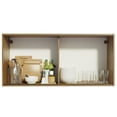 thumbnail image 3 of Alacena Gabinete Superior Madesa Emilly 2 Puertas Correderas Cristal - Marrón Madesa G25125EMMB, 3 of 5