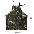 thumbnail image 4 of Bingfone Christmas Gold Deers1 Apron Gifts For Men, Women Professional Grade Chef Apron For Kitchen,Bbq & Grill, 4 of 8