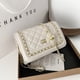 thumbnail image 1 of Bolso cuadrado pequeño con cadena, bolso de moda para mujer, bolso bandolera con textura de moda, 1 of 6