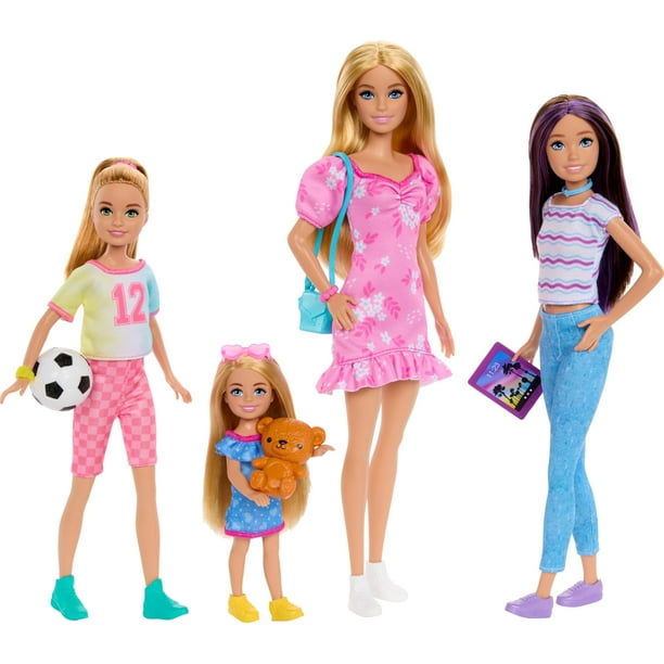 Set de muñecas Barbie Sisters con ropa y accesorios