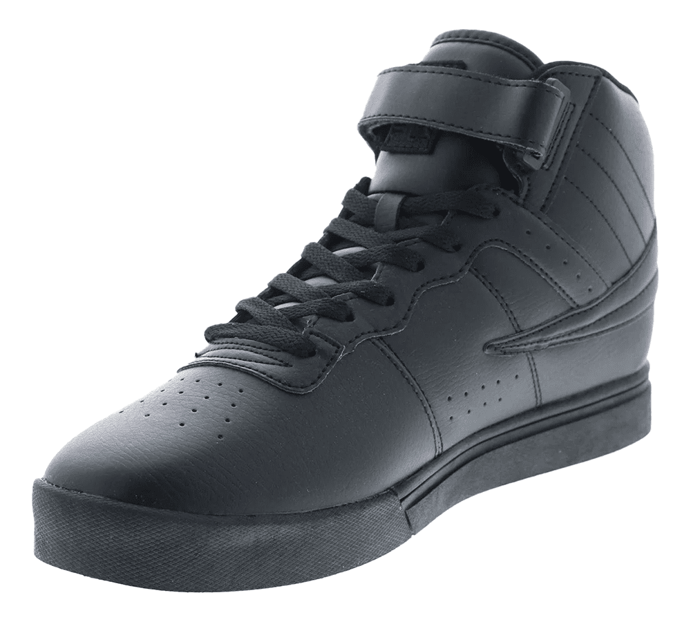 Fila black shiny shoes hot sale