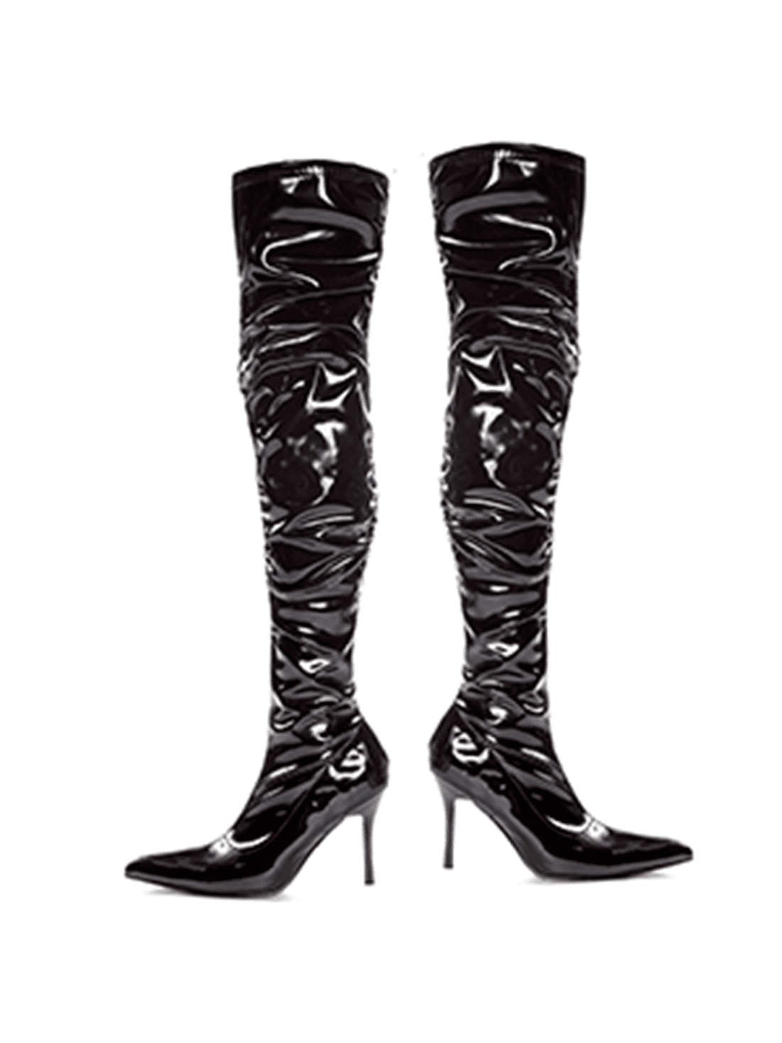 cape robbin kelsey 21 black white rockstar western pointed slouchy thigh boot