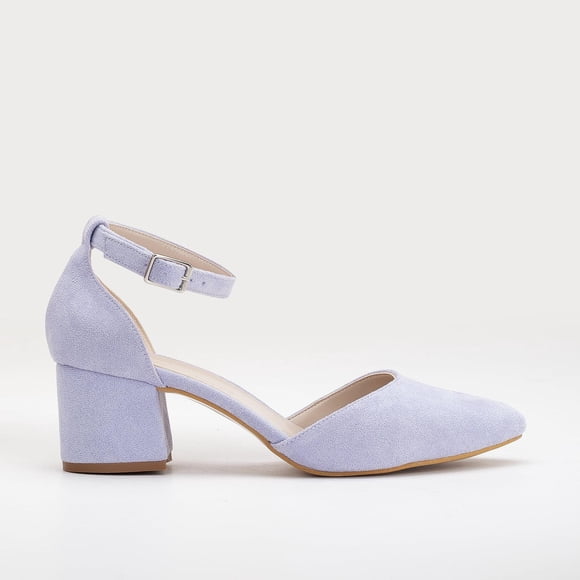 Marcelle - Zapatos de novia de ante color lila lila 22 CM