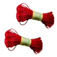thumbnail image 4 of segolike 2 Pieces Rattail Satin Nylon Cord String Knot Braiding Rope Thread Red, 4 of 6
