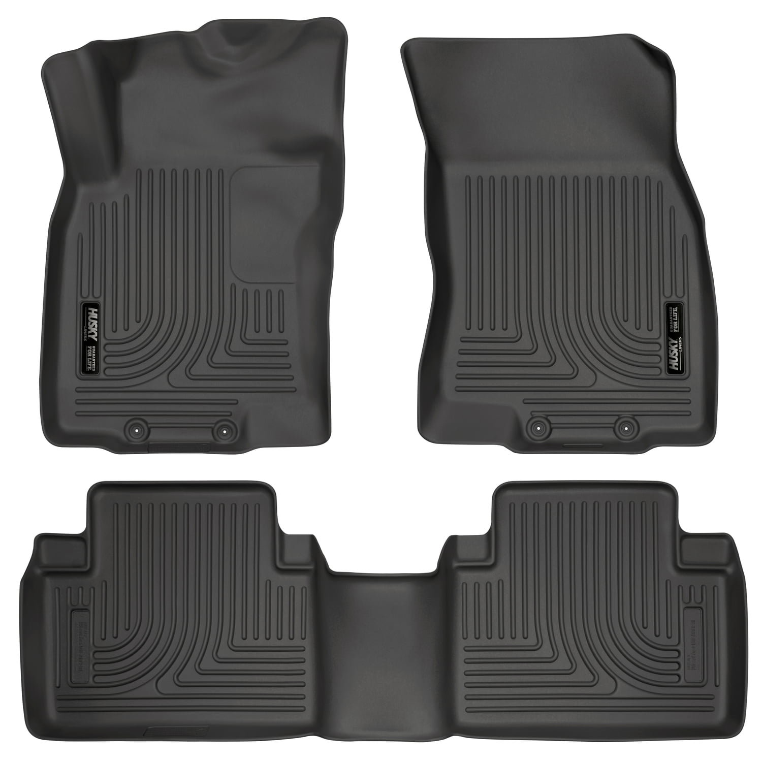 14-16 ROGUE FRONT/2ND SEAT FLOOR LINERS WEATHERBEATER SERIES BLACK
