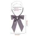 thumbnail image 2 of INSPIRE CHIC Women's Bow Ties Solid Color Western Ribbon Pre-Tied Bowties Light Purple One Size, 2 of 6