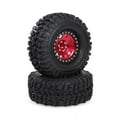 thumbnail image 1 of 2PCS High Grip 2.2 Inch RC Rubber Tire Alloy Beadlock Rims Wheel Upgrade Parts for Traxxas Hsp Redcat Tamiya Axial scx10 D90 Hpi RC Crawler, 1 of 7