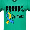 thumbnail image 4 of Inktastic Proud of my Brother Down Syndrome Awareness Women's V-Neck T-Shirt, 4 of 5