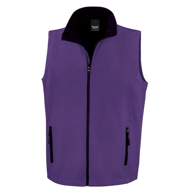 Result Gilet Sans Manches Coquille Souple Imprimable pour Hommes