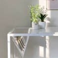 thumbnail image 4 of Homy Casa 43" Computer Desk Wood Writing Home Office Desk with Rack & Metal Frame, White, 4 of 9
