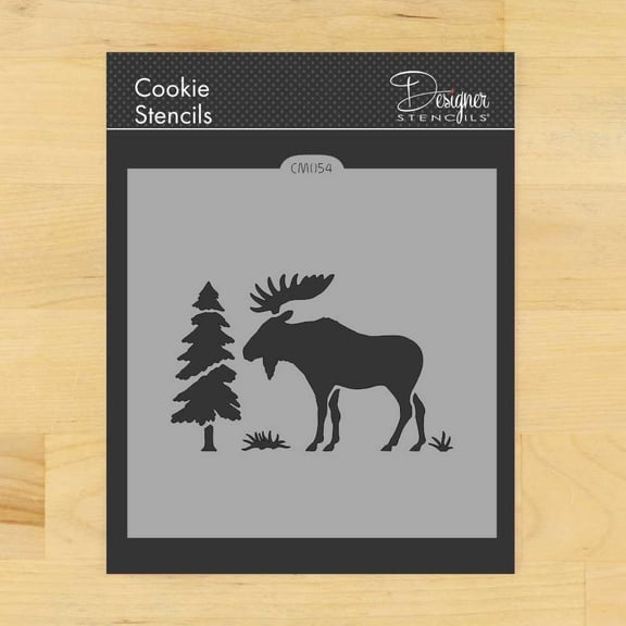 Moose Cookie and Craft Stencil CM054 by Designer Stencils