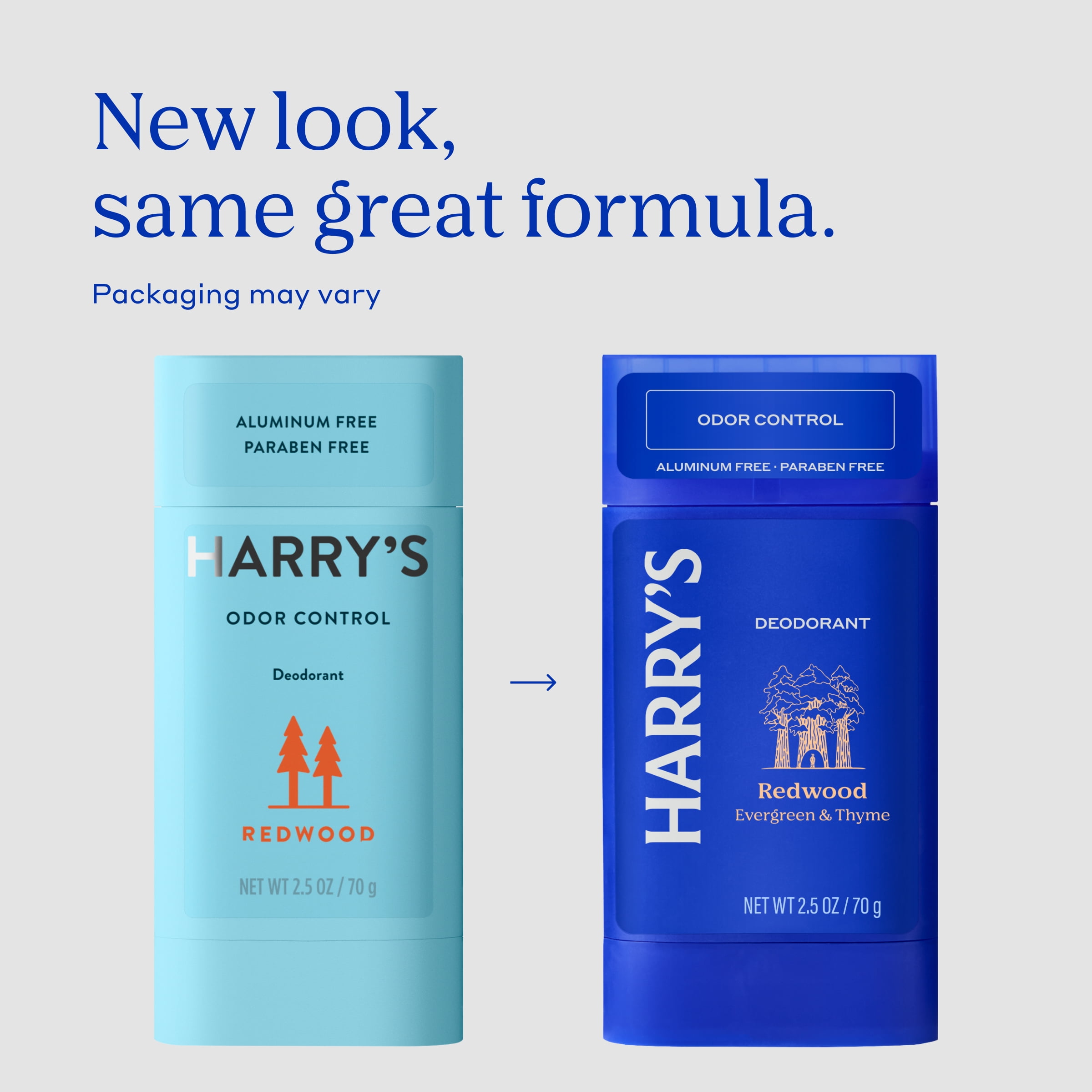 Harry's Men's Deodorant - Odor Control Deodorant - Aluminum-Free - Redwood (6 Pack)