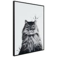 thumbnail image 3 of "Nebelung" Pet Paintings on Printed Glass Encased with a Gunmetal Anodized Frame, 3 of 10