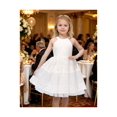 thumbnail image 3 of Girls Dress White Lace Halter Sleeveless Special Occasion Formal Party Summer Dresses 5 Years, 3 of 8