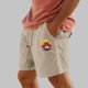 thumbnail image 3 of Pantalones Cortos para Hombre Cintura Elástica con Bolsillos Color Sólido Casual Cordón Suelto Pantalones Cortos de Ejercicio, 3 of 4