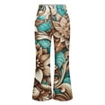 thumbnail image 4 of kaondbfi Women's Style Wide Leg Pants Women's Casual Pants Printed Pants Summer Casual Pants for Women, 4 of 9