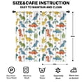 thumbnail image 2 of Blackout Kids Curtains,Colorful Dinosaur and Leaf Pattern Childrens Insulated Curtains Set Of 2,Bedroom Essentials,Toddler Room Decor 42"x84", 2 of 5