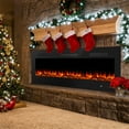 thumbnail image 4 of Simenmax 60’’ Electactic Fireplace,1500W Wall Mounted Recessed Electric Fireplace,Touch Screen & Remote Control,Ultra Thin & Low Noise for Living Room, Bedroom, Office, 4 of 14