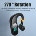 thumbnail image 2 of Auriculares Bluetooth 5.2 de un solo oído con cancelación de ruido y voz estéreo, auriculares inalámbricos para empresas, 2 of 5