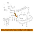 thumbnail image 3 of For 03-08 Corolla Rear Bumper Cover Retainer Brace Support Bracket Driver Side, 3 of 5