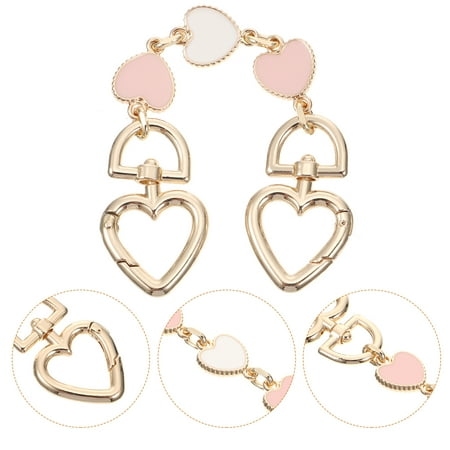

Chain Bag Strap Handbag Extender Shoulder Purse Shape Heart Replacement Handbags Chains Alloy Extension Charm Charms