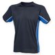 thumbnail image 1 of Finden & Hales - Camiseta de deporte trasnpirable de manga corta para hombre caballero - Running/Gym/Ejercicio (Marino/Azul royal/Blanco), 1 of 1