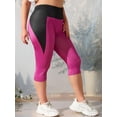 thumbnail image 1 of Talla grande ColorBlock Capri Leggings Rosegal Leggings de talla grande, 1 of 5
