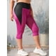 thumbnail image 1 of Talla grande ColorBlock Capri Leggings Rosegal Leggings de talla grande, 1 of 5