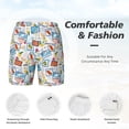 thumbnail image 5 of Sigee Summer Stamp Print Mens Swim Trunks with Compression Liner Quick Dry Swim Stretch Beach Shorts with Pockets,S-3XL, 5 of 7