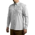 thumbnail image 3 of Whitewater Lightweight Moisture Wicking Long Sleeve Fishing Shirt with UPF 50 (Glacier Grey, Small), 3 of 10