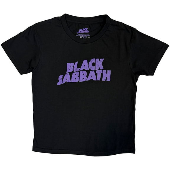Black Sabbath Kids T-Shirt: Wavy Logo (11-12 Years)